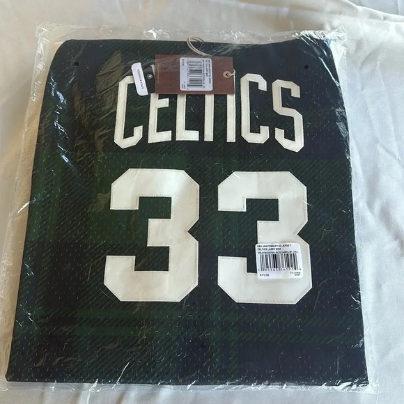Celtics basketball shirt Larry Bird 33 NWTs - Picture 2 of 7